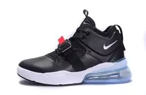 chaussures nike air force 270 basketball top black leather2019